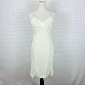 Vintage White Dress Slip With Adjustable Straps